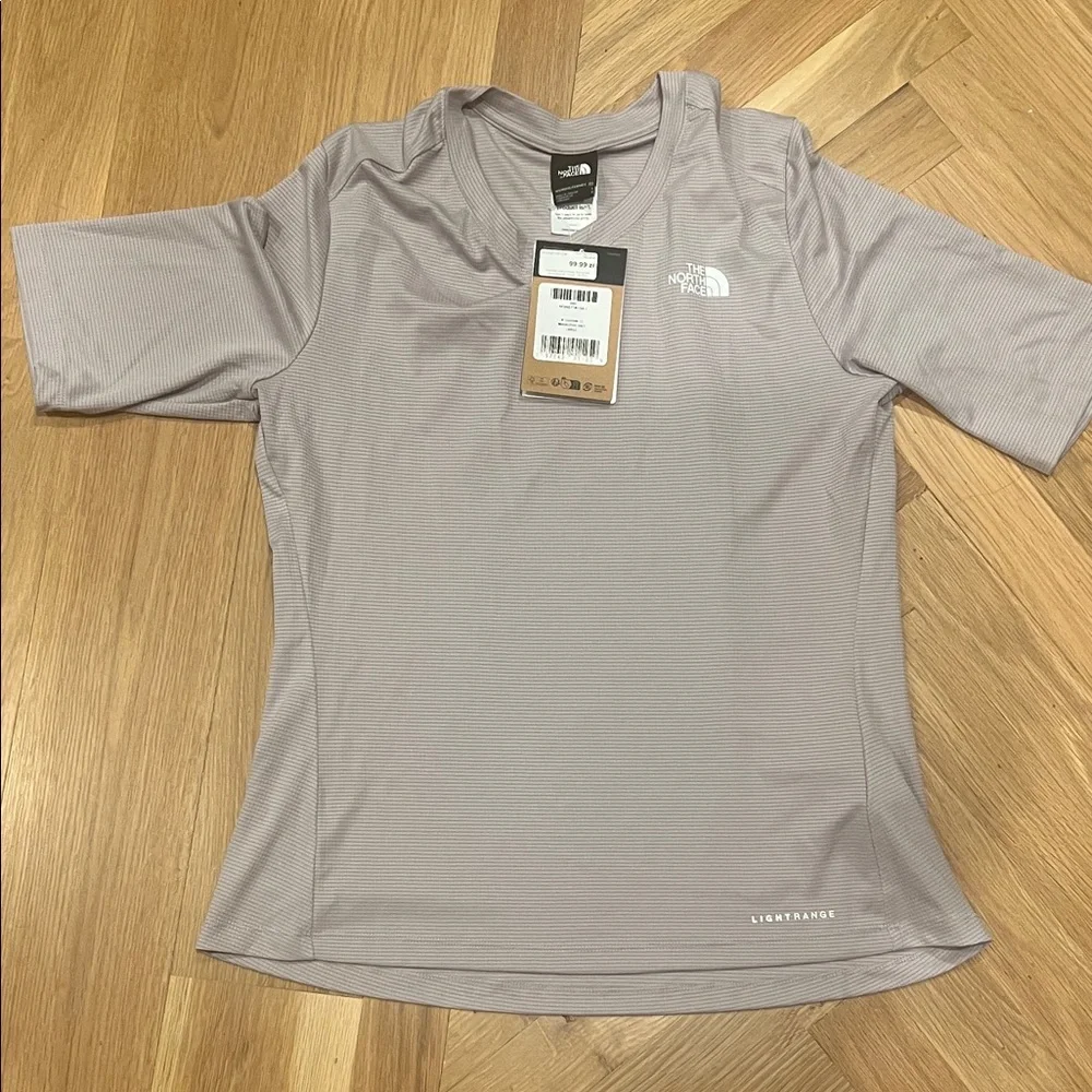 NWT -The North Face Moonstone Grey Women's Shadow Short Sleeve Top - size L - Picture 4 of 8